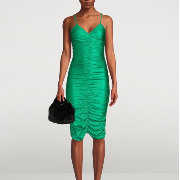 Alexander Wang Ruched Spandex Jersey Slip Dress US4 - Picture 2 of 3